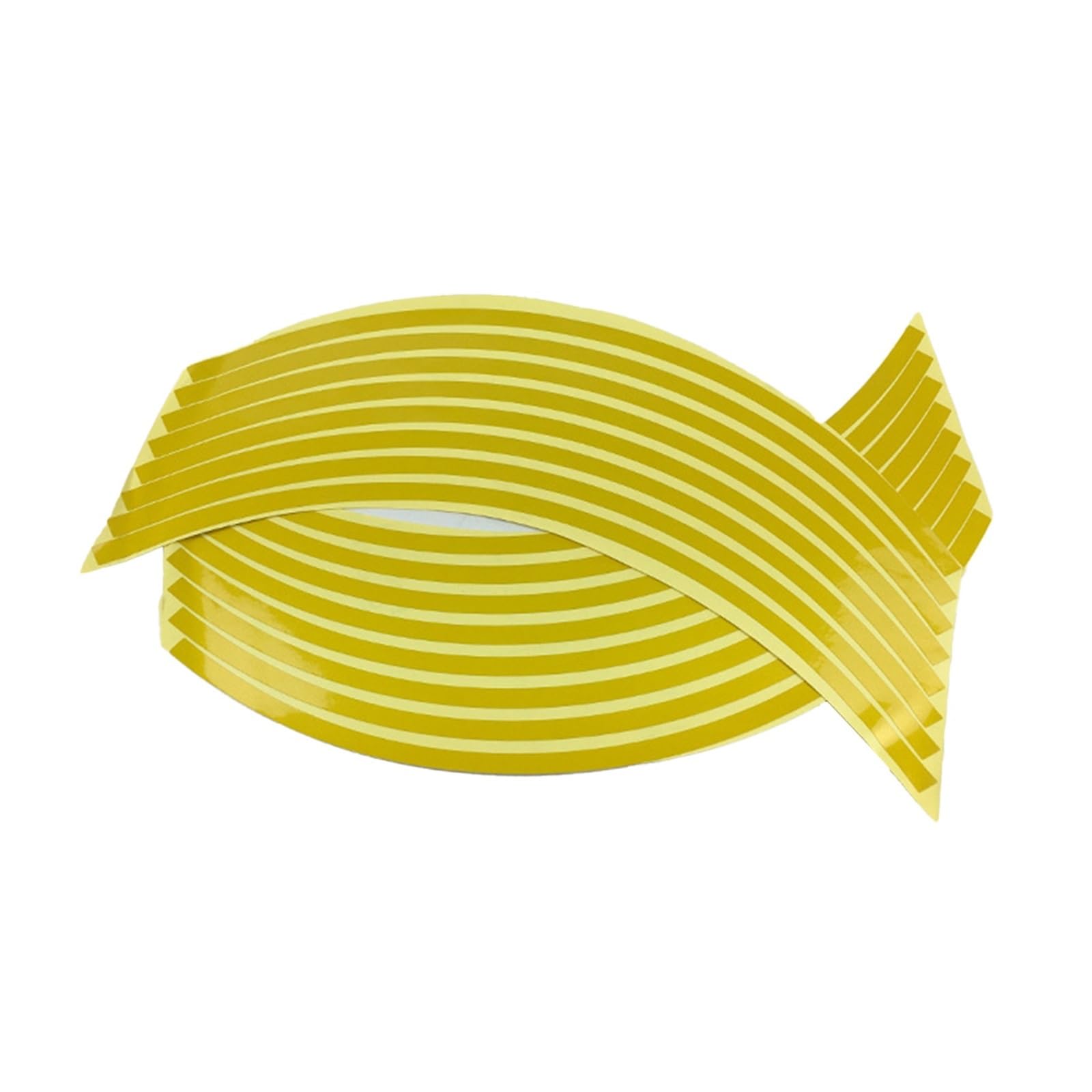 Hub Decals Rim Motorcycle Wheel Rim Reflective Stickers Bicycle Decal Stripe Tape(Yellow)