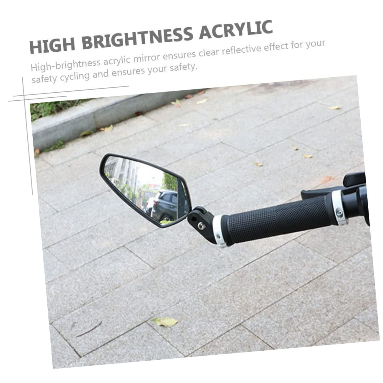 2stücke Fahrrad Rückspiegel Reflektierende Spiegel Fahrradzubehör Für Radfahren Drehdesign Und Hochwertigem Material