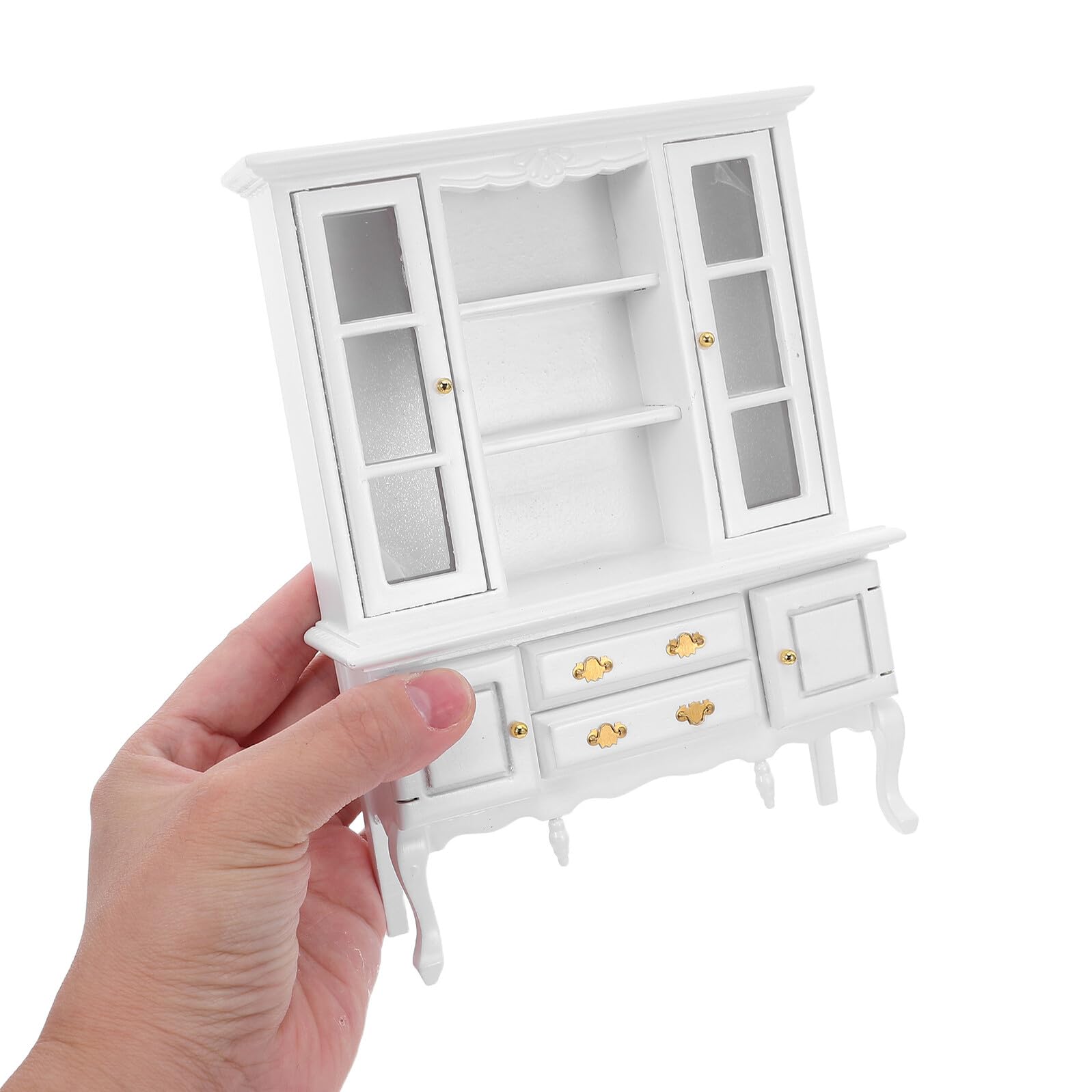 Toyvian 12 per Casa delle Bambole Scaffale Espositivo in Miniatura Compatto e Resistente Mobiletto Portaoggetti per Decorazioni e Accessori da Collezione