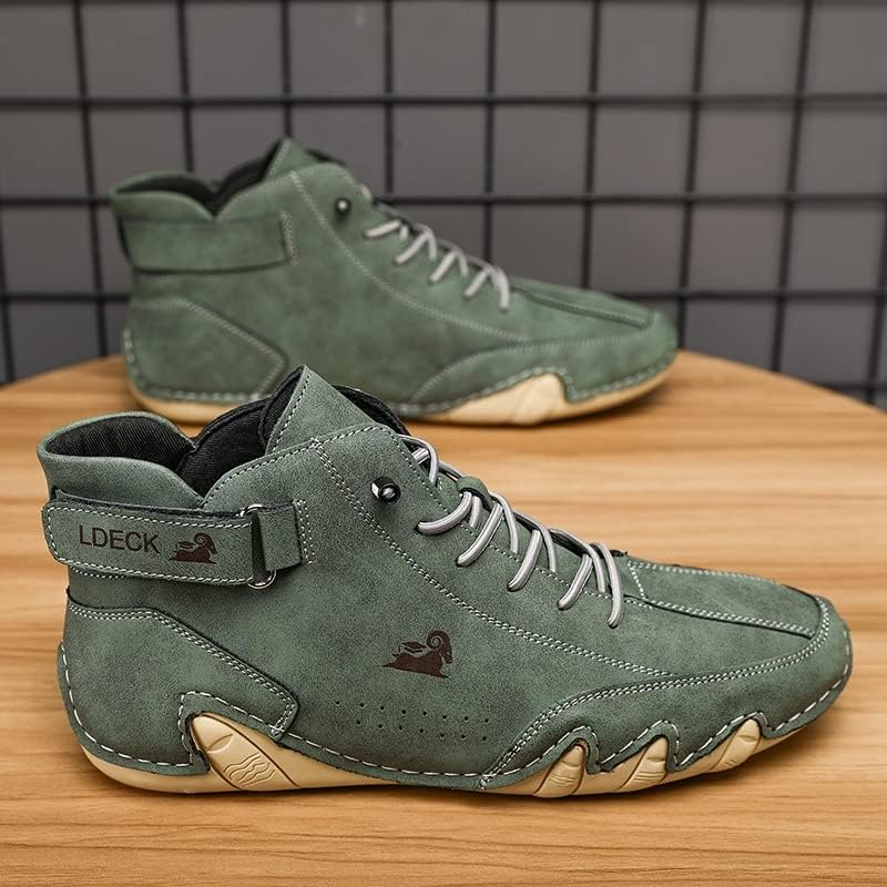 Miniatura 5 de Tzsaixeh Zapatos de senderismo para hombre, zapatillas de deporte de moda, zapatos casuales para correr, botas chukka para hombre, botas de