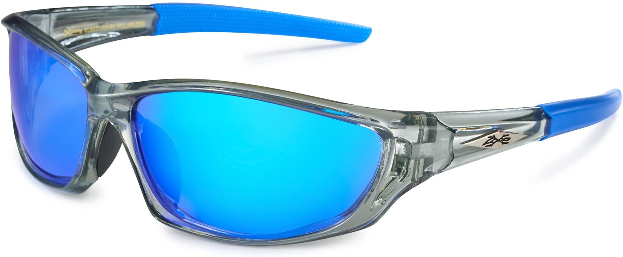 X-Loop Men's Frosted Clear Frame Colorful Wrap Around Baseball Cycling Running Sports Sunglasses