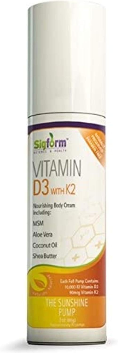 SIGFORM Vitamin D3 with K2 Cream, 0.02 Pound