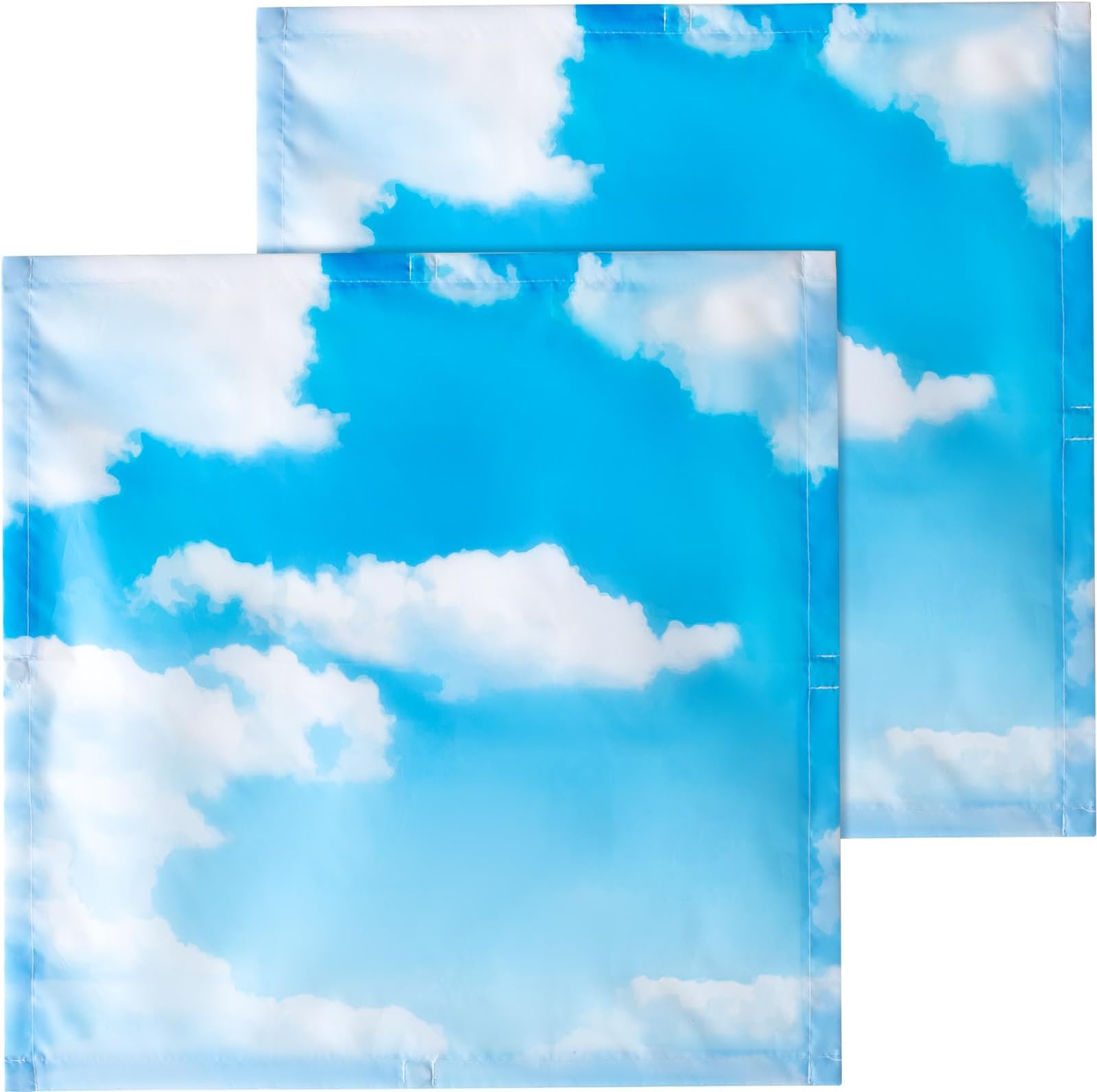 Baquler 2 Pcs 2 x 2 ft Fluorescent Light Covers for Ceiling Lights Classroom Magnetic Light Filters for Reducing Harsh Glare Flicker for Office Classroom Home Drop Ceiling(Cloud)