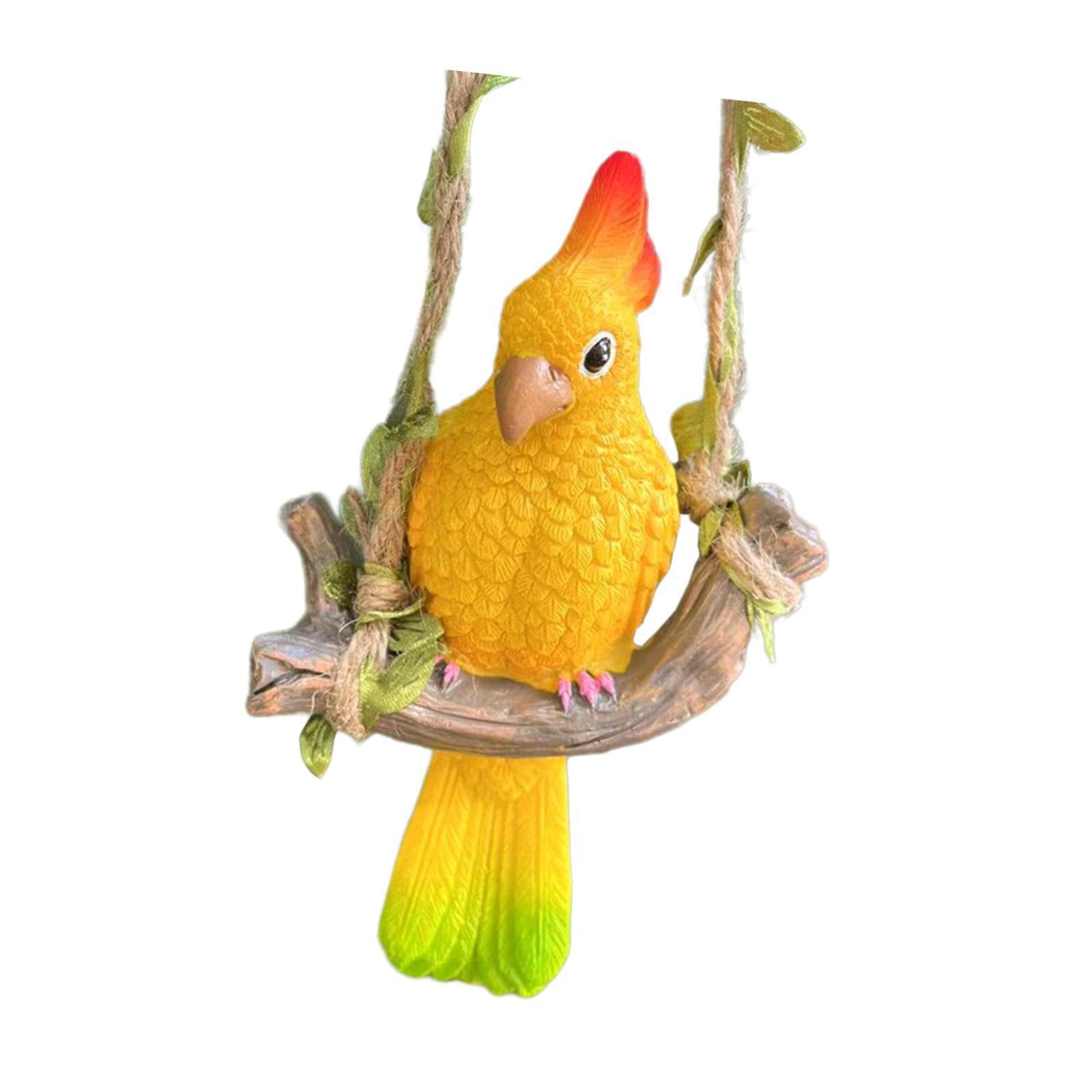KTUXZCI Bird Garden Ornament Hanging Statue Decorative Outdoor Sculpture for Creative Home Gifts Easy To Clean And Maintain Hanging Statue Garden Home Decor