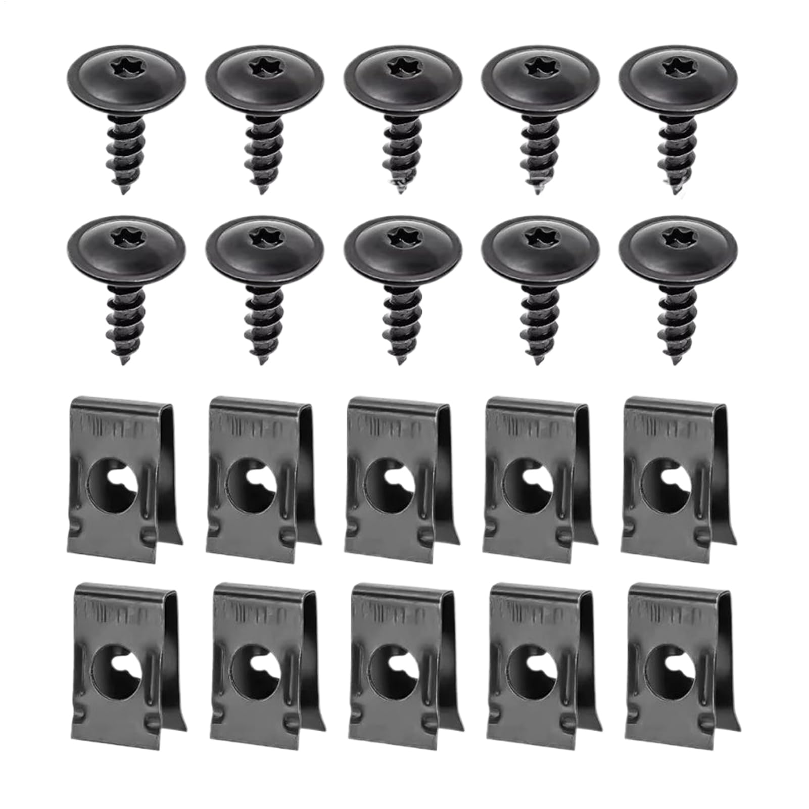 Automotive Screws & Staples - Vehicle U Nut & Clip | Dashboard, Bumper & Interior Metal Fixing Accessories - 1