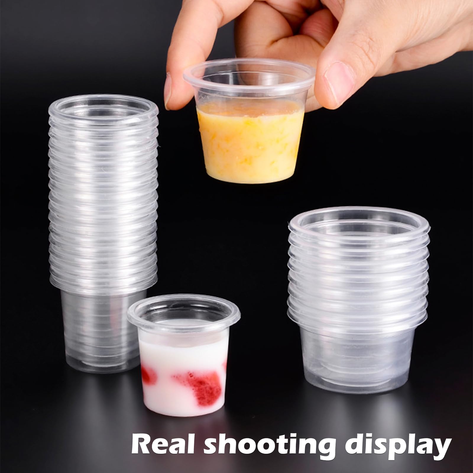 Set Da 30 Bicchierini Da Shot In Plastica Resistente 30 Ml – Riutilizzabili, Trasparenti, Ideali Per Feste, BBQ, Matrimoni E Bomboniere