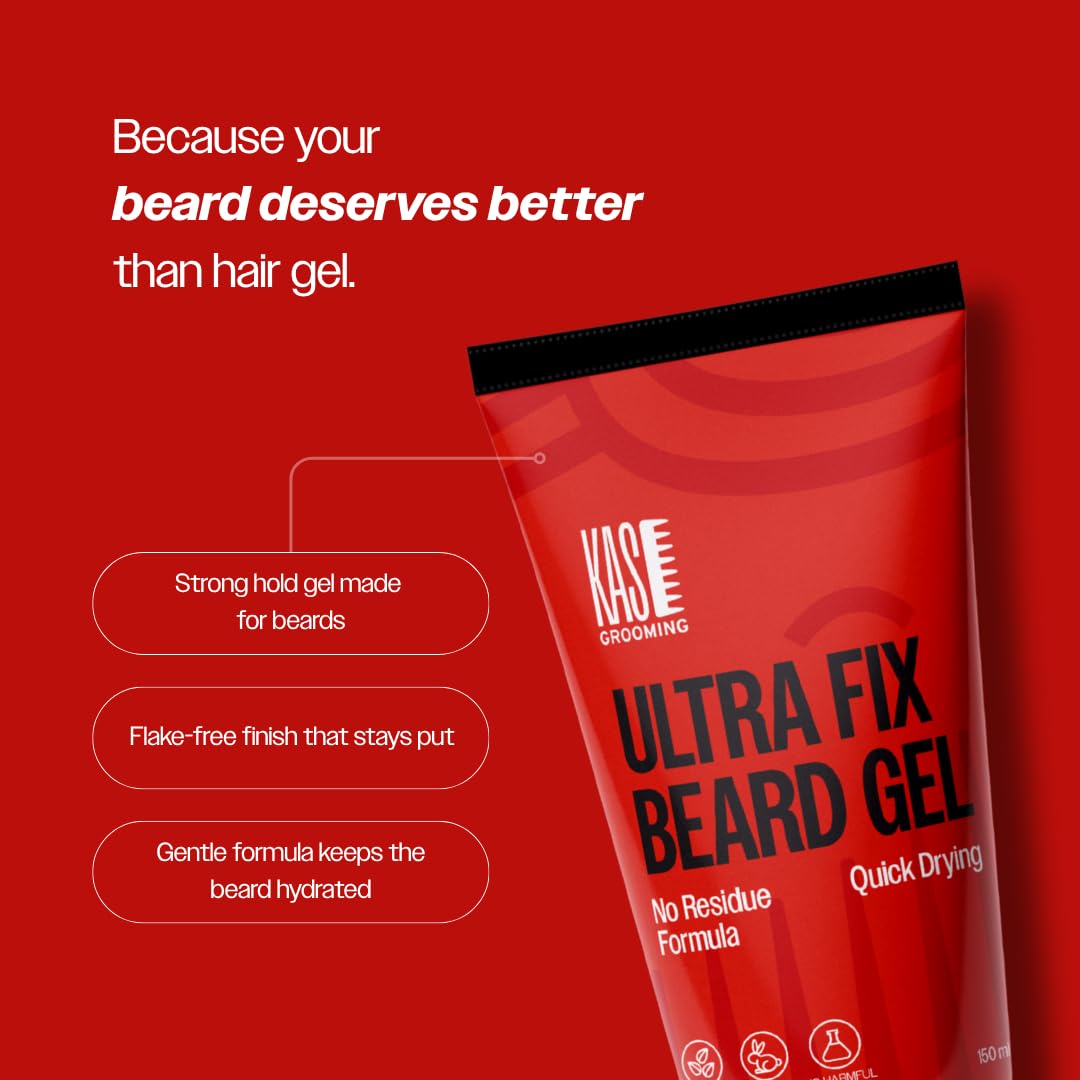 Hair & Beard Combo for Men | Moisturising Hair Cream (150ml) & Ultra Fix Beard Gel (150ml) | Strong Hold, Non-Greasy & Sweat-Resistant | Hair & Beard Grooming Kit for Long, Tied or Turban Hair Hair & Beard Combo for Men | Moisturising Hair Cream (150ml) & Ultra Fix Beard Gel (150ml) | Strong Hold, Non-Greasy & Sweat-Resistant | Hair & Beard Grooming Kit for Long, Tied or Turban Hair