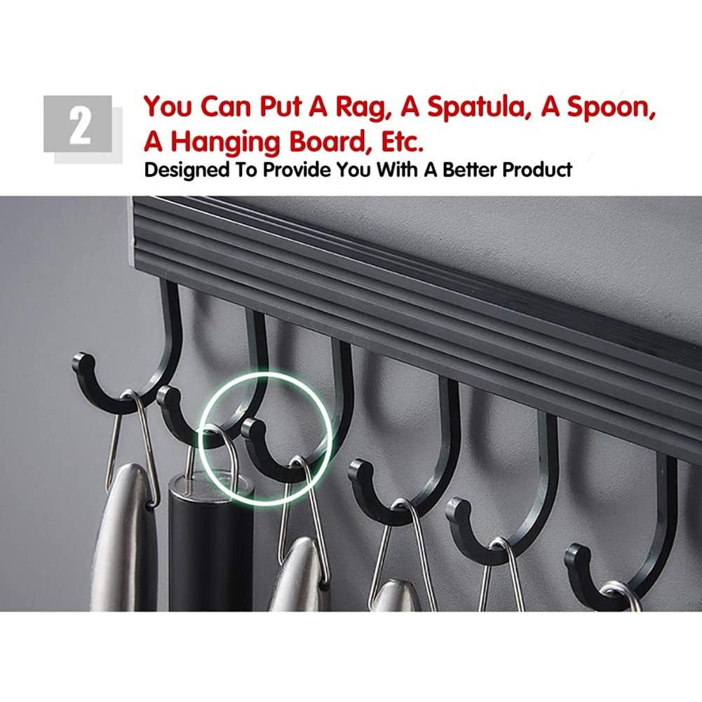 Support Mural Pour Ustensiles Lot De 2 Supports à Ustensiles De Cuisine Rotatifs à 360°, Support Support Ustensiles Cuisine