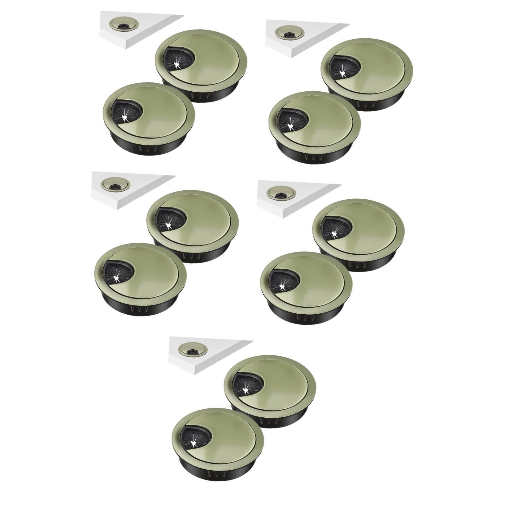 jojofuny 10stücke Titel Kabeldurchlass Für Schreibtisch Hochwertige Installieren Runder Kabelstecker Für Effektives Kabelmanagement Und Organisation