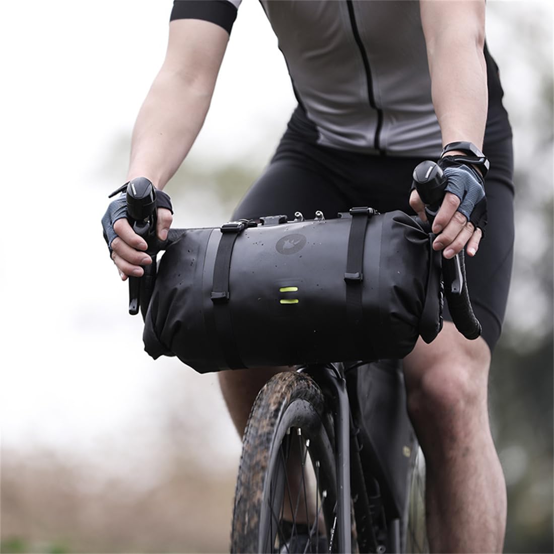 MEIION Lenkertasche für Bikepacking, wasserdicht und robust, ideal für Offroad-Abenteuer und Lange Fahrradtouren, geeignet für professionelle Radfahrer und Outdoor-Enthusiasten