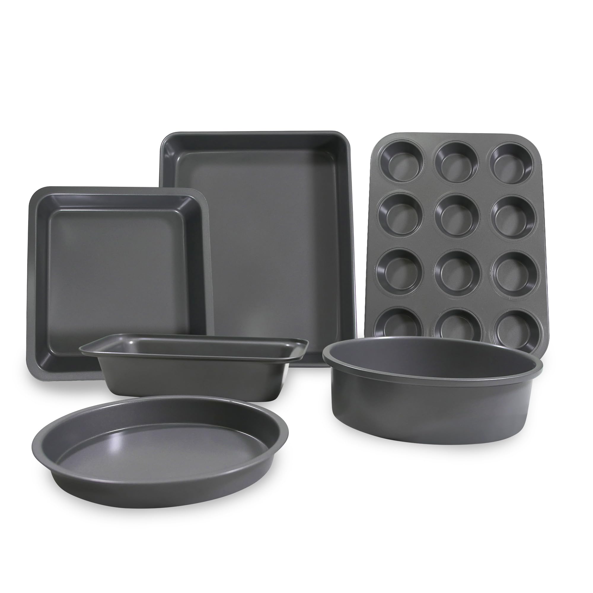 Carter & Clay Silver Non-Stick 6 Piece Baking Set