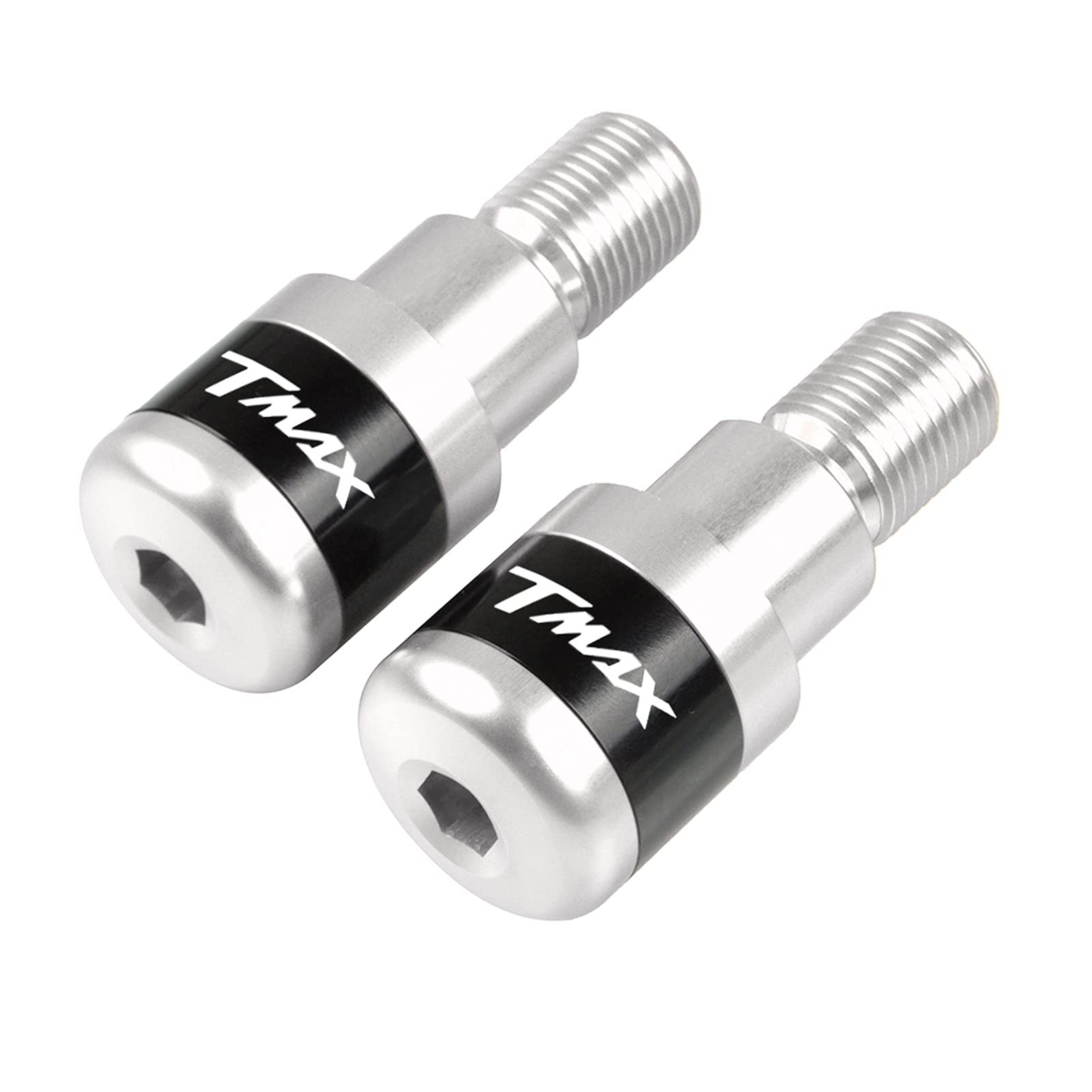 Tappo Manubrio Moto per Yama-ha TMAX T-Max T Max 500 530 560 TMAX500 2006-2016 Scooter Moto Bar End Plug cap (Color : Nero)