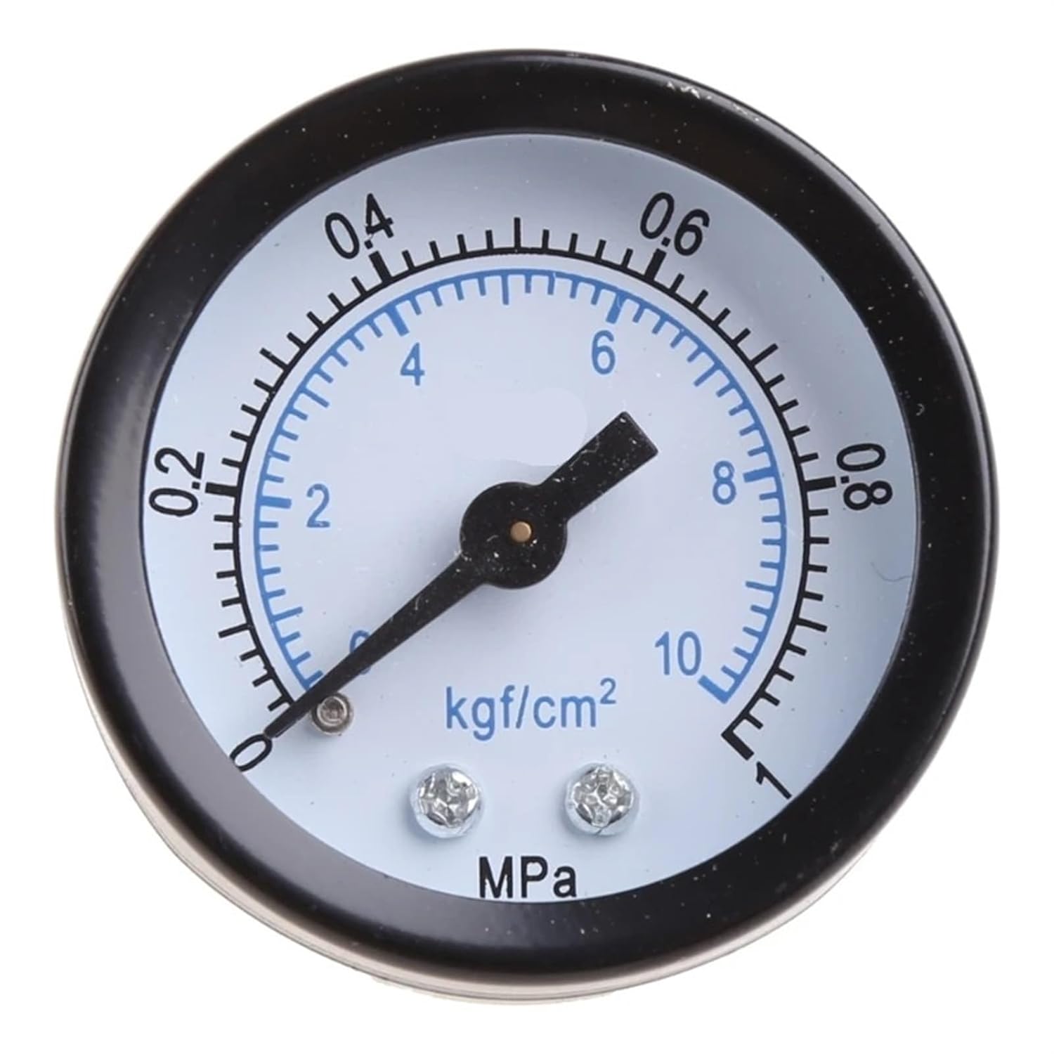 Mini Low Pressure Gauge 1/8" Back Mount Gauge with Metal Frame for Industrial G5AB 1Pcs