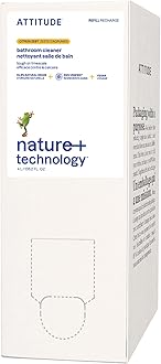 Bathroom Cleaner Spray Refill, EWG Verified, Plant-Based & Vegan, Safe for Bathroom Surfaces, Tiles, Tubs, Shower Walls, and Grout, Citrus Zest Scent, 4 Liters