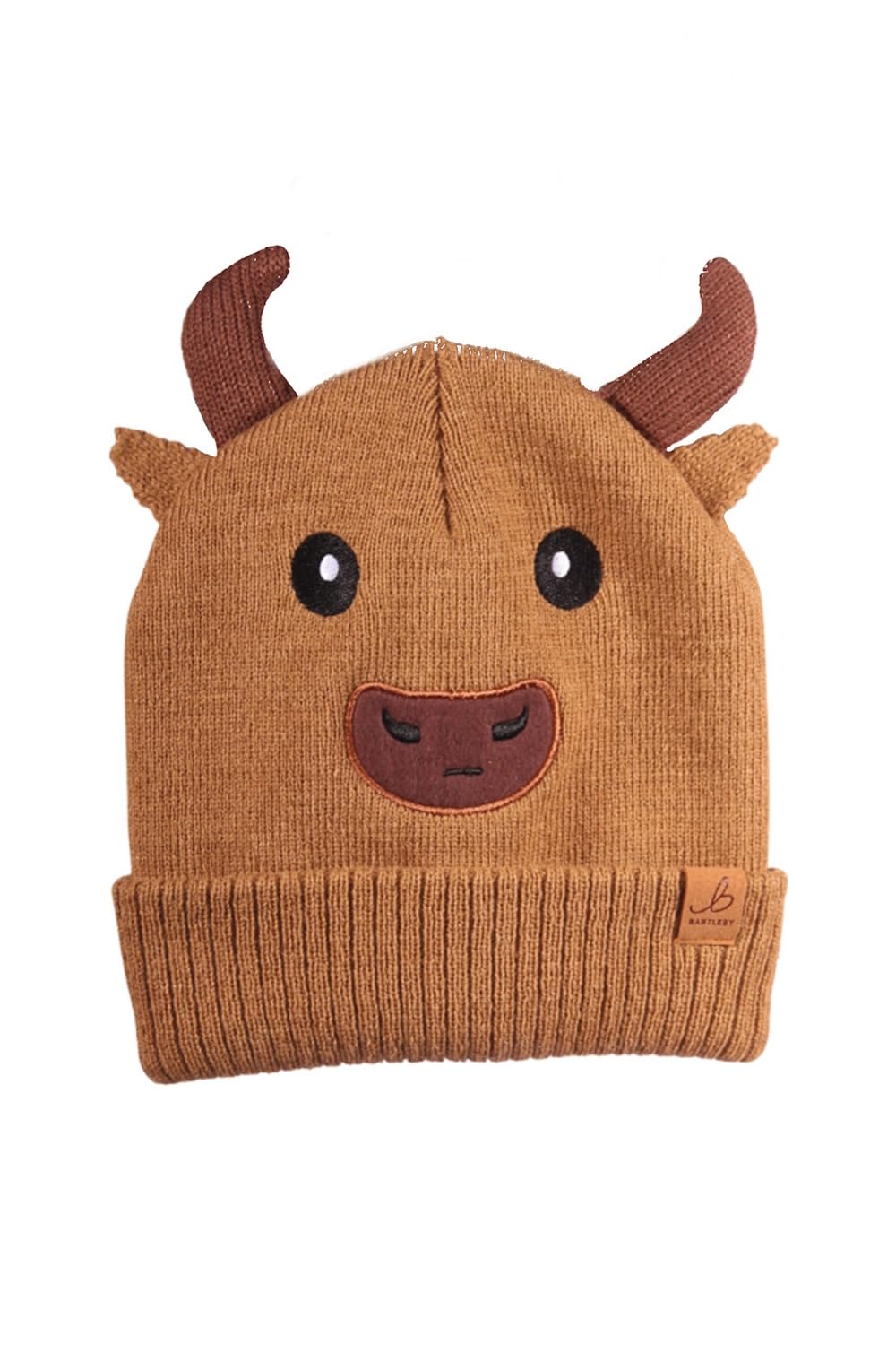 Bartleby Boys Highland Cow Childs Knitted Winter Hat Beanie Novelty Animal Headwear (Highland Cow)