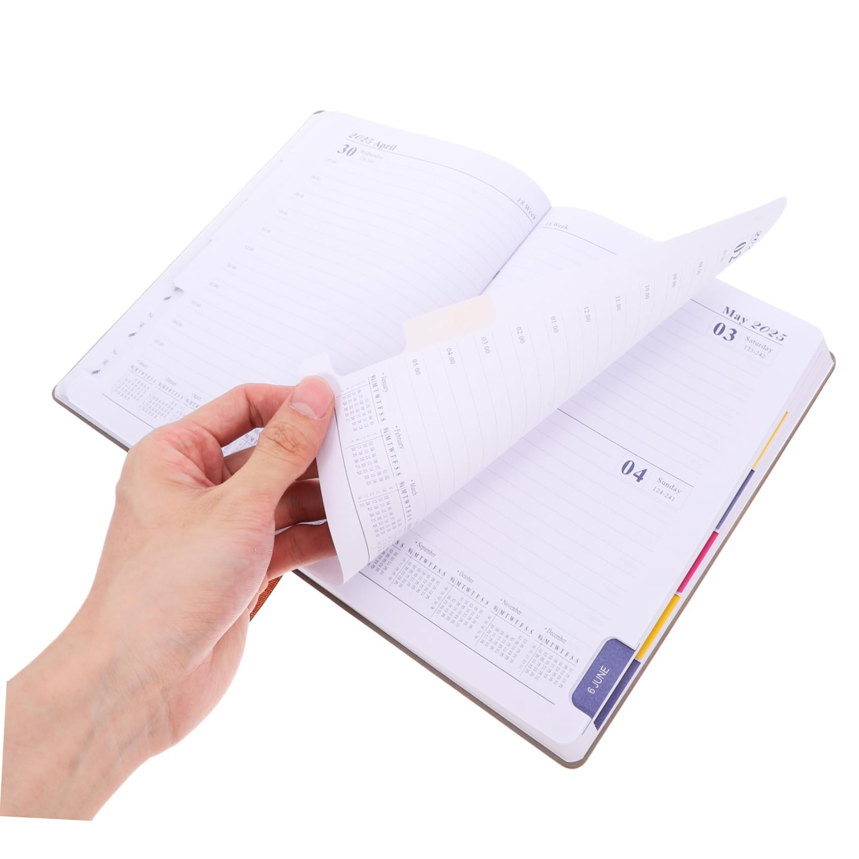 5 Pezzi Notepad Planner Annuale Formato Taccuino Leggero e Portatile per Ufficio e Casa Organizzatore Mensile e Giornaliero per Studenti e Professionisti