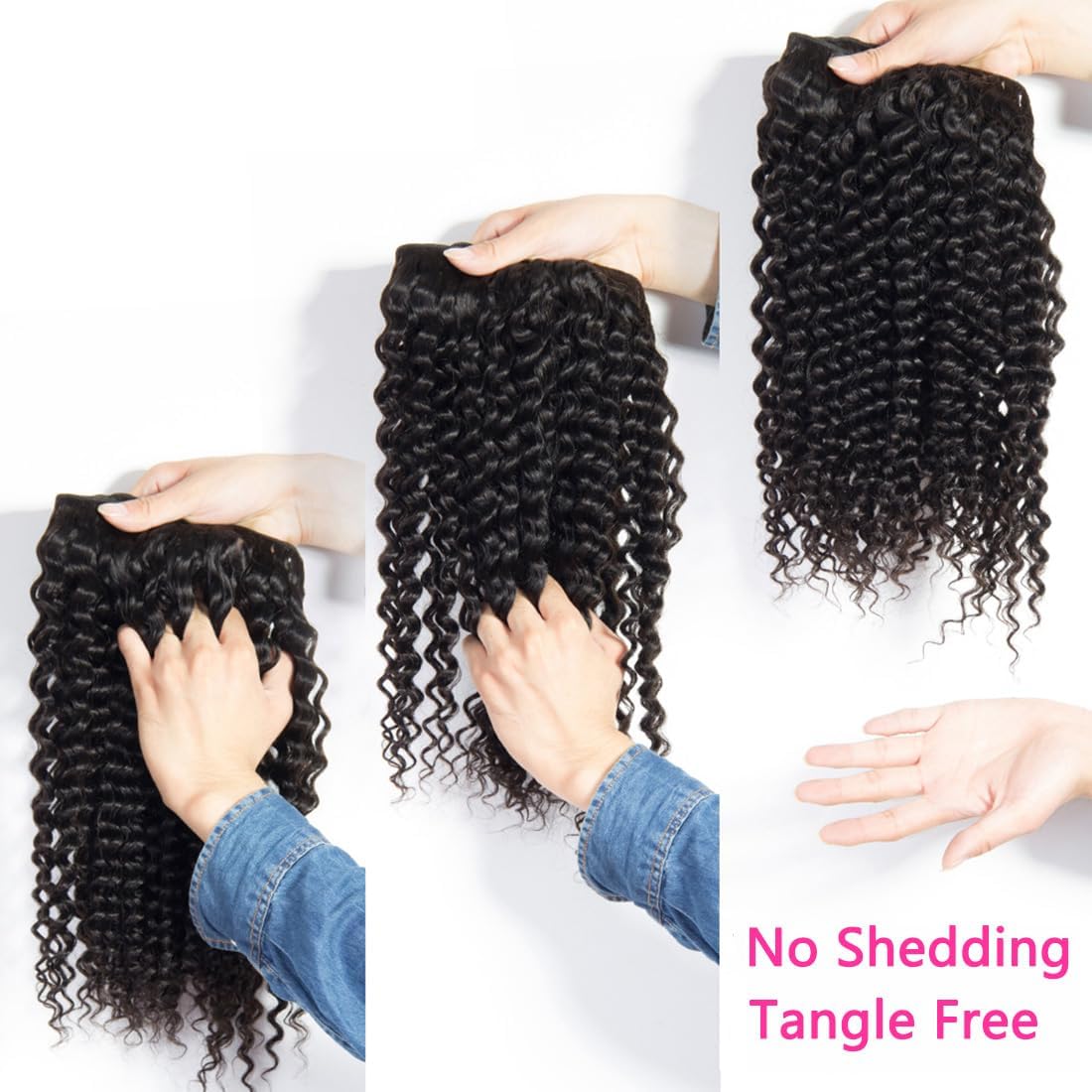 Amazon.com : Deep Wave Bundles Human Hair 20 22 24 Inch  display picture 2
