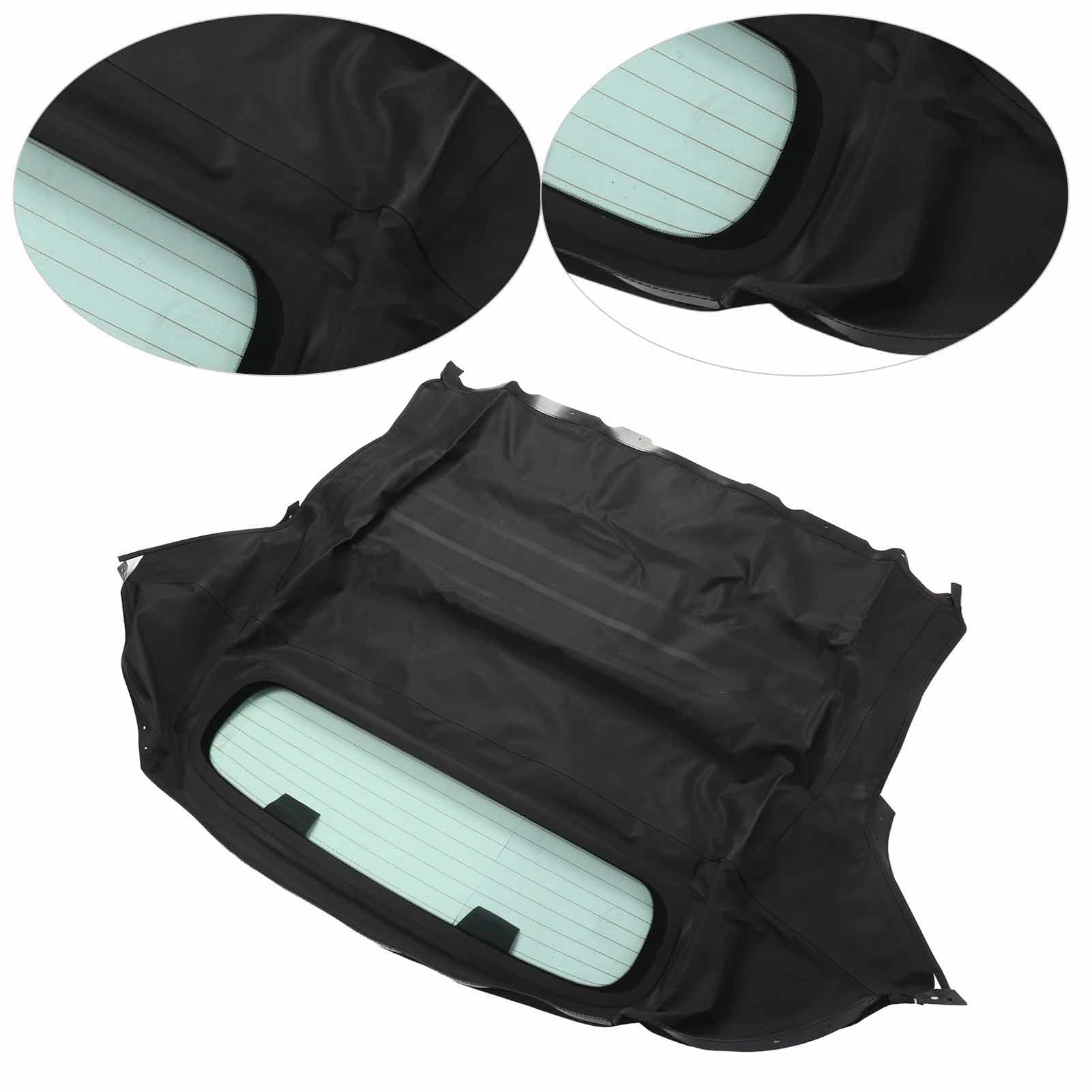 Capote Noire 9970235 avec Fenêtre Arrière Teintée, Tissu ventilé