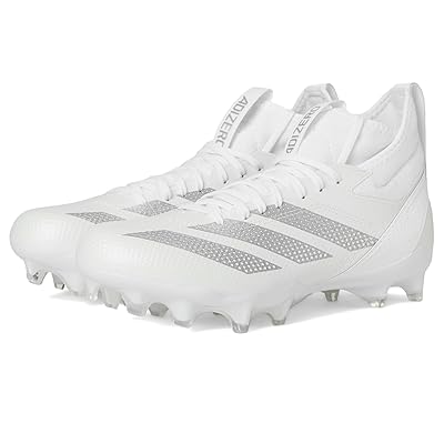 adidas adizero Impact Football Cleats Shoes White/Silver Metallic/White 1