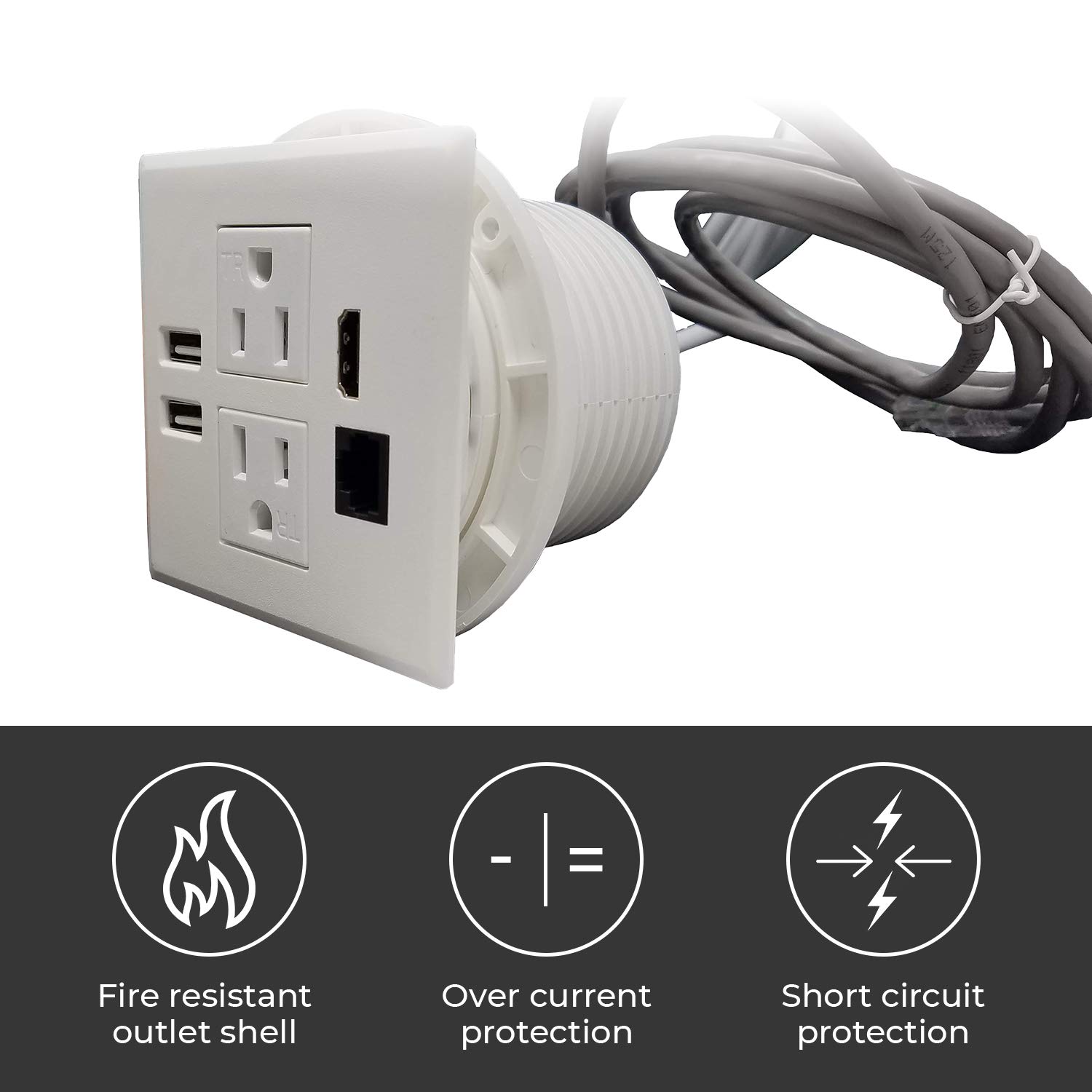 Tabletop And Conference Room Power Grommet Outlet Fits 3 1 | Desertcart  Seychelles, image size:1500x1500