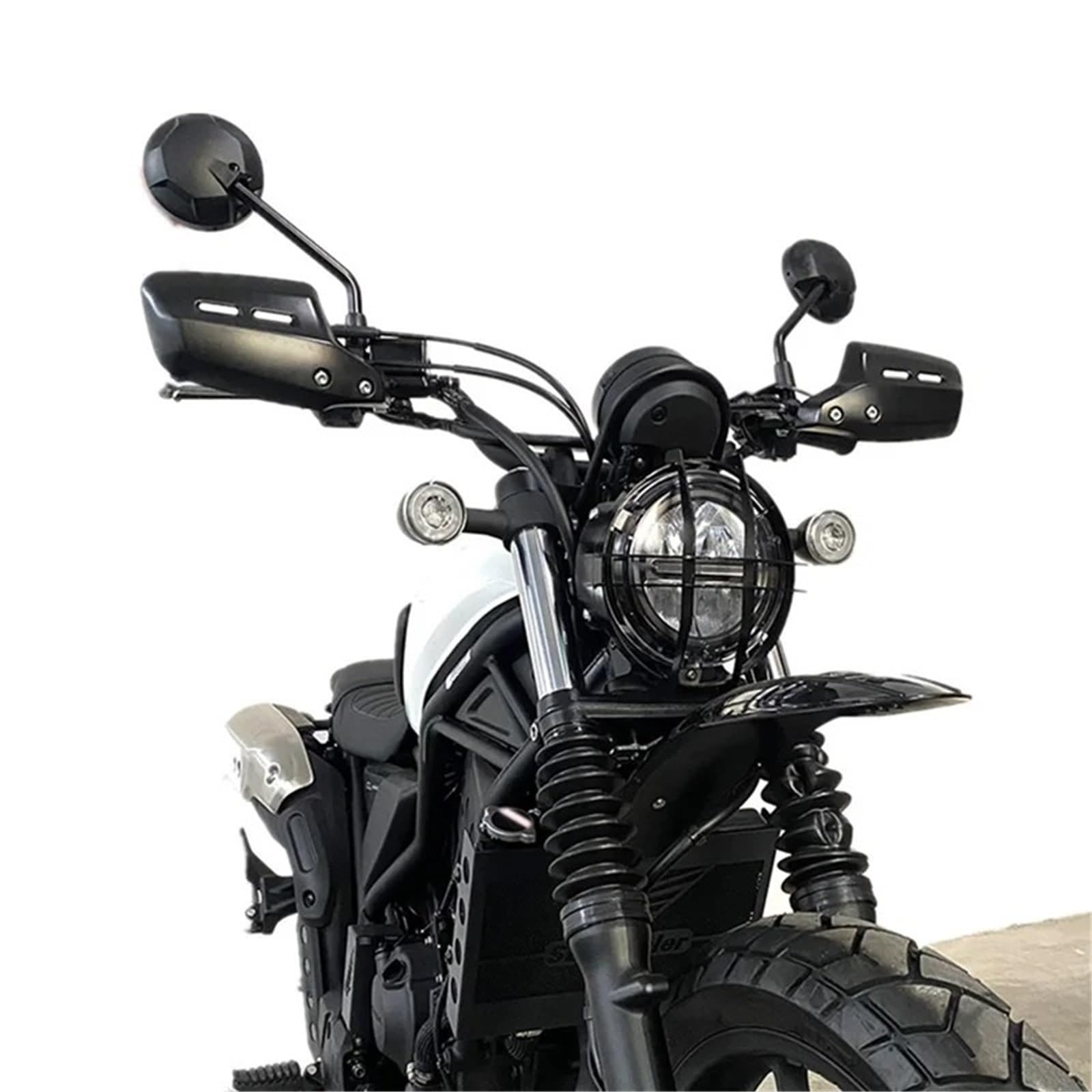 Motocyklowe ochraniacze na dłonie Pasuje do Honda CL250 500 300 2023-2025 motocykl przednia szyba osłona dłoni Protector jelca tarcza(White)