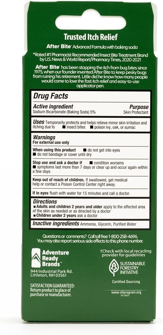 After Bite--The Itch Eraser! Fast Relief from Insect Bites & Stings .5 fl oz (2 pack) : Health & Household