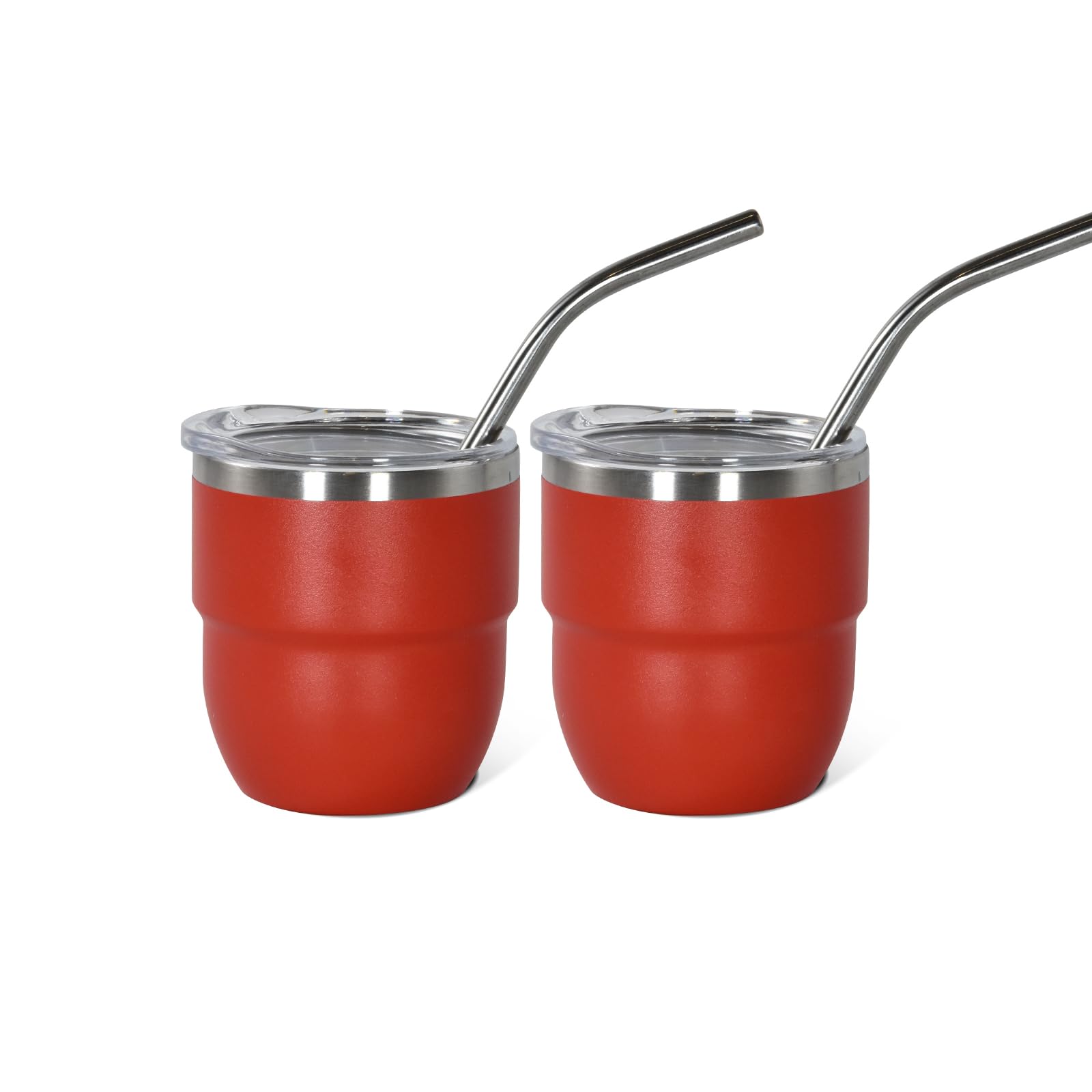 CHLJAR 4oz Stackable Cup, Vacuum Insulated Espresso Cup Set of 2, Espresso Shot Glass for Coffee, Double Wall Stainless Steel Mini Tumbler Shot