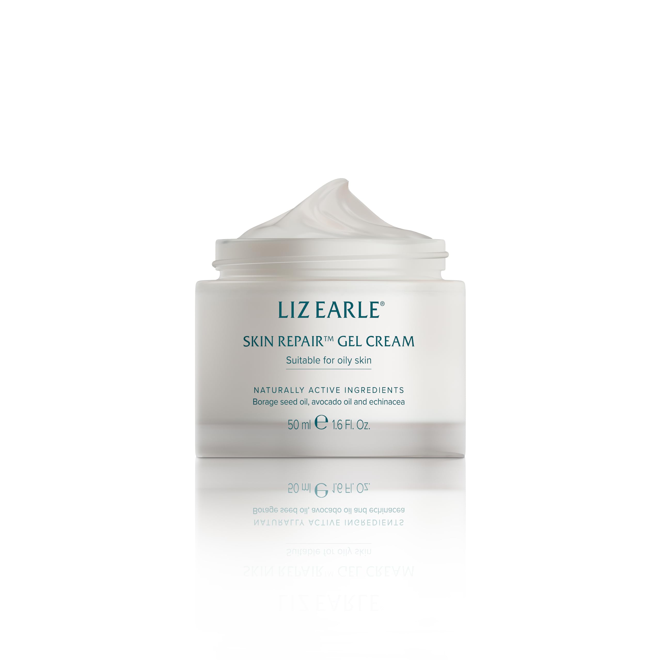 Liz Earle Skin Repair™ Gel Cream with Borage Seed Oil, Avocado Oil and Echinacea for All Skin Types Including Sensitive Skin and Oily Skin, 50ml