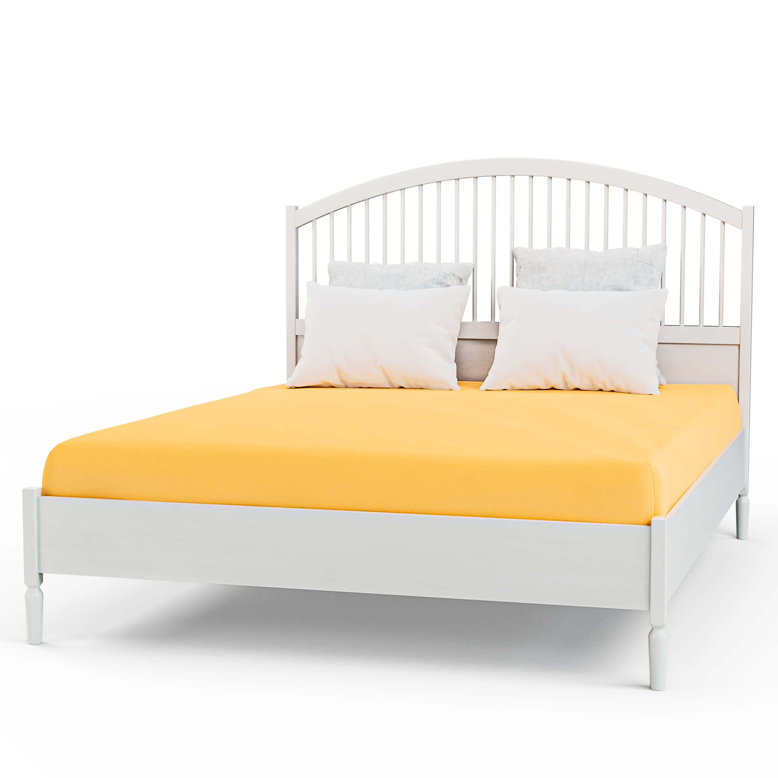 Be4Ever Deep Fitted Sheet Single Bed 135 x 200 x 30cm Jersey Fabric Bed Sheets 100% Cotton Brushed Bed Sheets Wrinkle Resistant Non Iron Easy fit Bedding