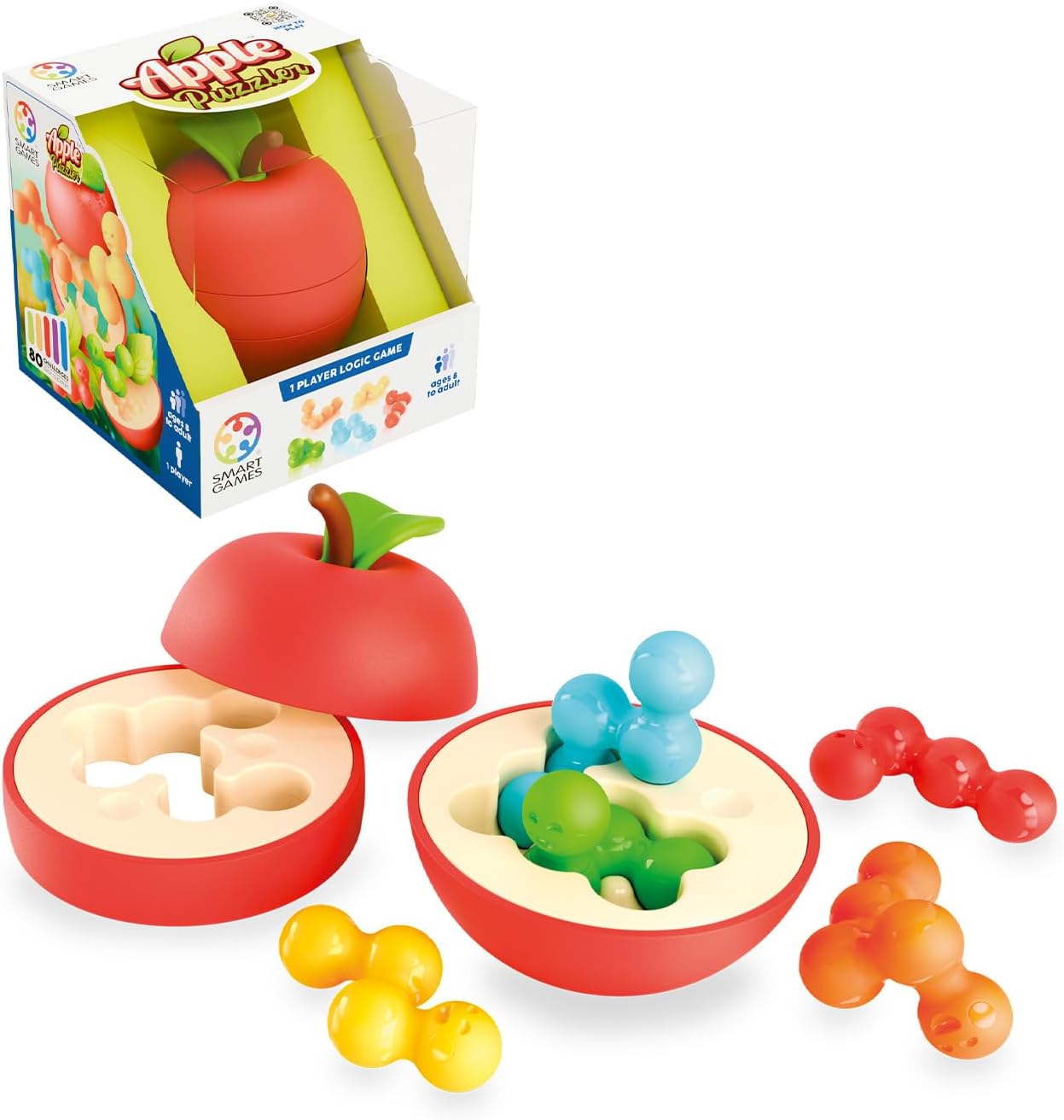 Juego SmartGames Apple Puzzler con 80 desafíos por 11,99€