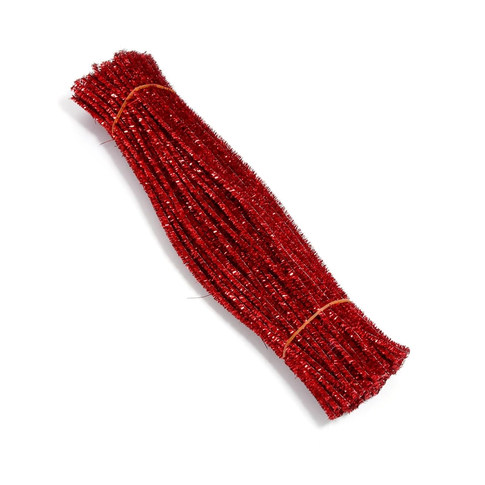 TGDGFKIAS Cure-pipes pour loisirs créatifs, Cure-pipes tiges chenille 30 cm paquet de 100 fournitures d'artisanat multicolores(Red Flash)