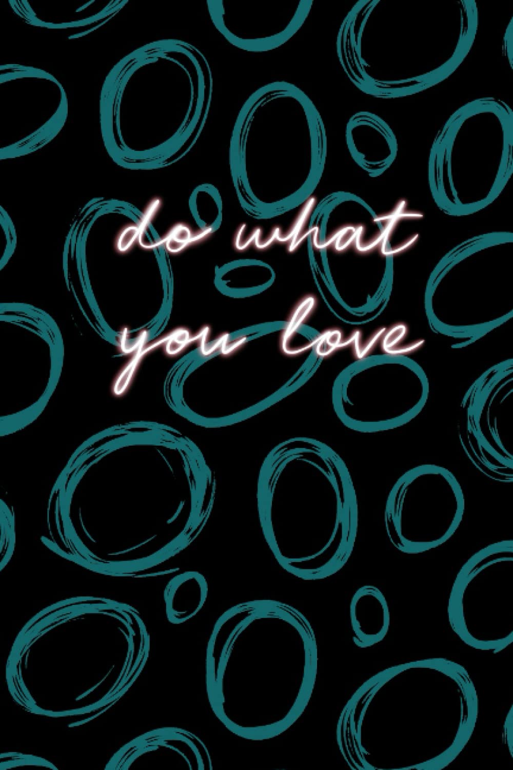 Spotted "Do what you love" Notebook Journal Notepad 120 Lined Pages 6” x 9” A5 by DB Designs - Perfect Gift for Notes, Recipes, Organising, Doodling, School, College/University