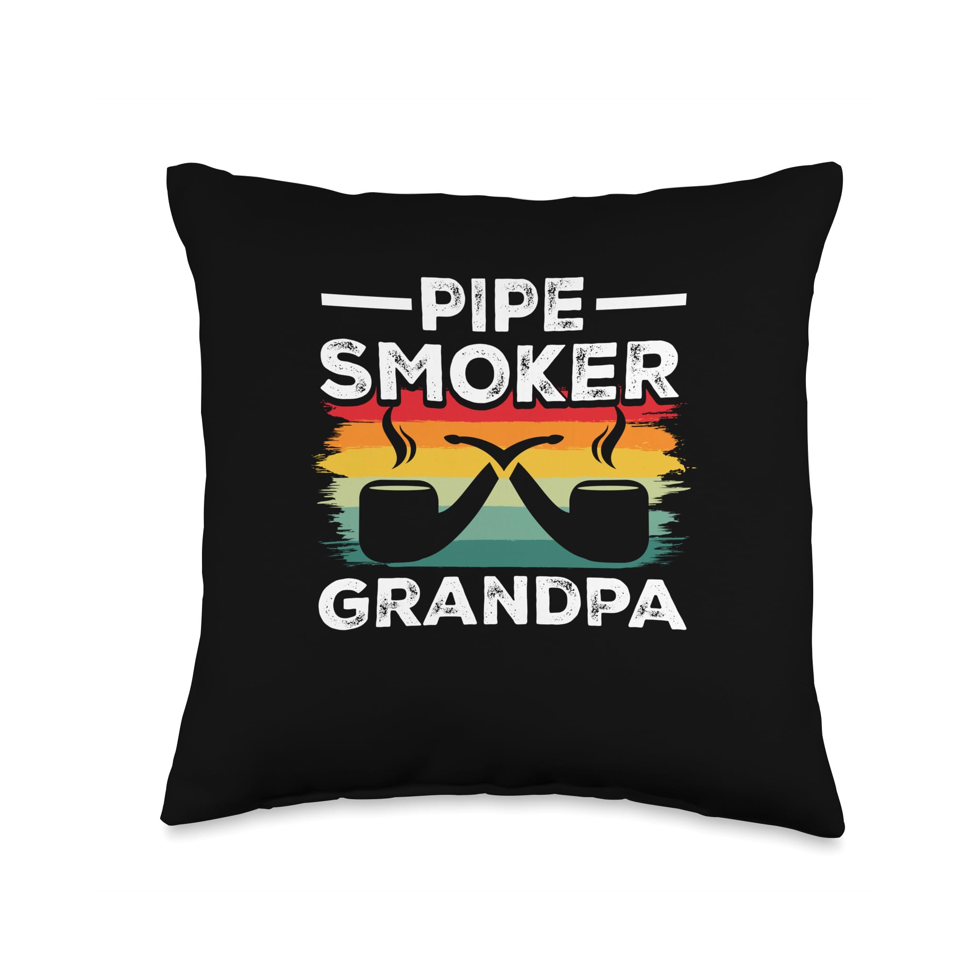 Amazon.com: Cool Smoker Gift Idea Pipe Smoking Enthusiast Smoker Grandpa  Vintage Grandfather Tobacco Pipe Smoking Throw Pillow, 16x16, Multicolor :  Home & Kitchen