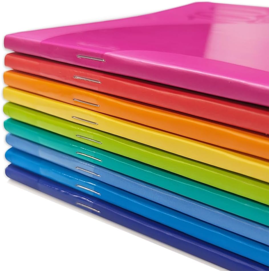 BM BeMore Centus 0101036 Notebook A4 Ruling 10 mm Squares 1 cm Paper 100 g/m2 Assorted Colours Pack of 12