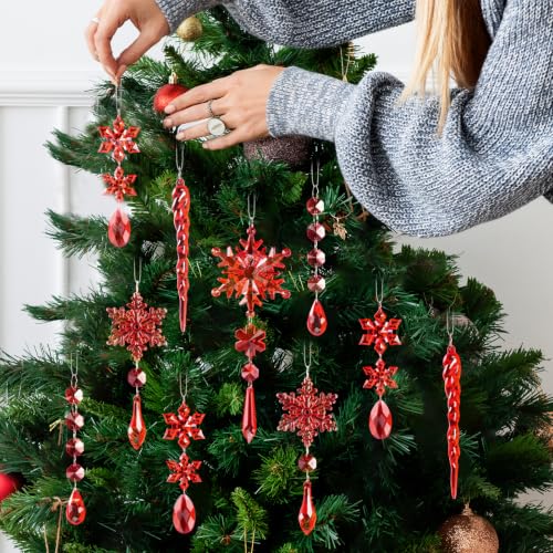 Image of Crystal Christmas Ornaments for Tree Decorations, Winter Wonderland Party