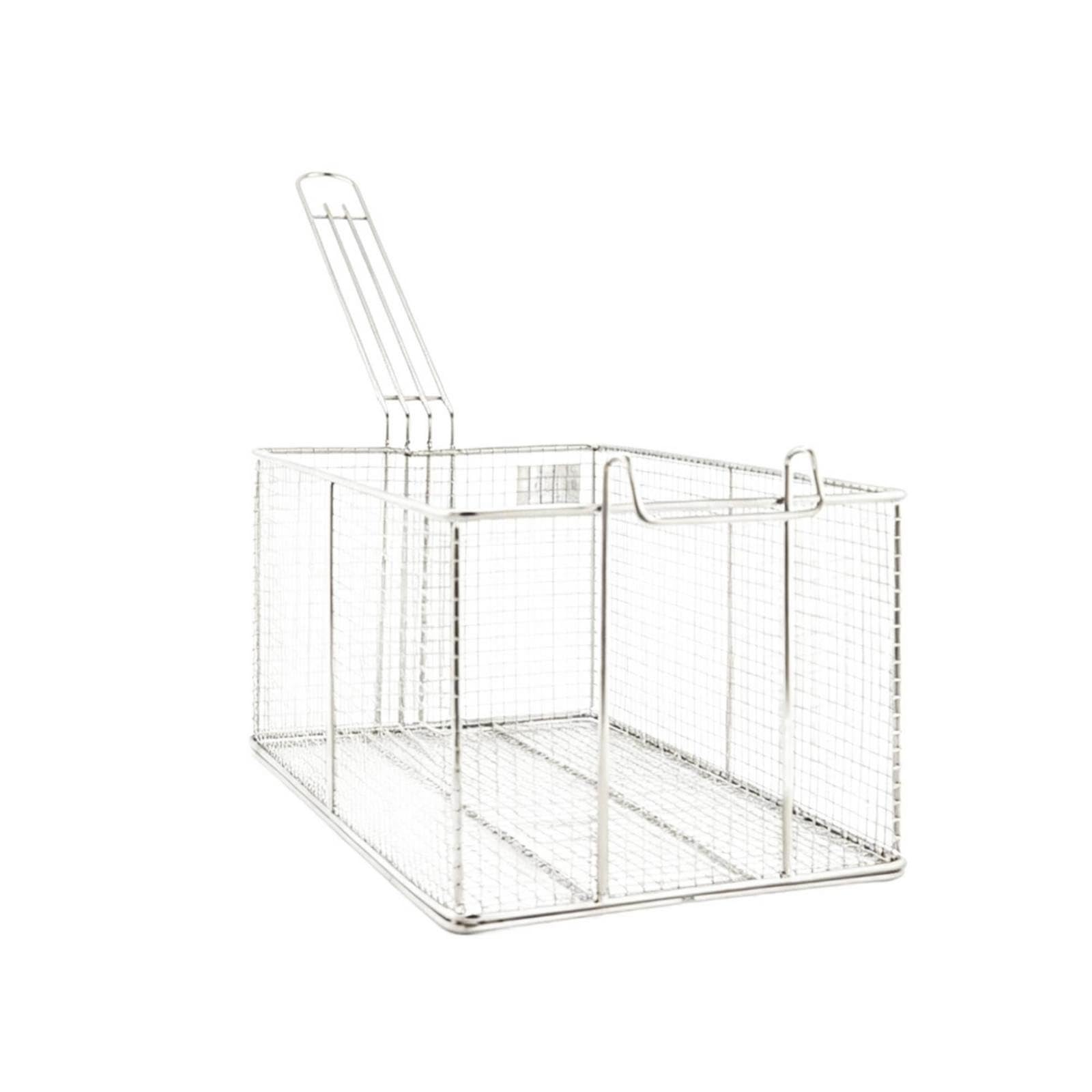 Deep Fryer Basket Stainless Steel Fryer Basket with Han | Deep Fryer Basket Stainless Steel with Handle Rectangular for Chefs Cooks Restaurant Snack Bar Medium 201-image-47