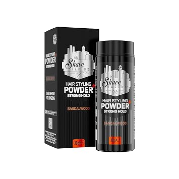 the shave factory Sandalwood Hair Styling Powder 30g - Powder Wax, Styling Powder, Mattifying and Voluminous Powder with Maximum Control, Flexible and Long-Lasting Fixation