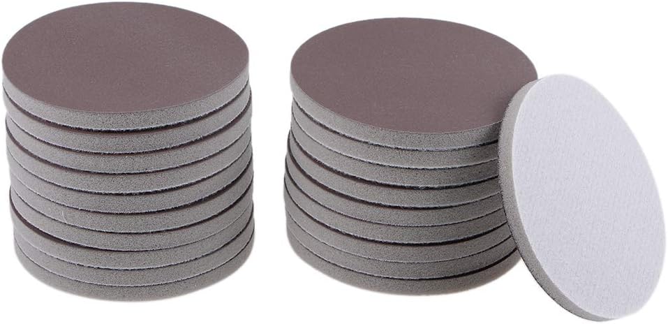 Uxcell 6-Inch Sanding Sponges - Hook & Loop Discs For Wet/Dry Sanding | 800-1000 Grit | 6 Pack