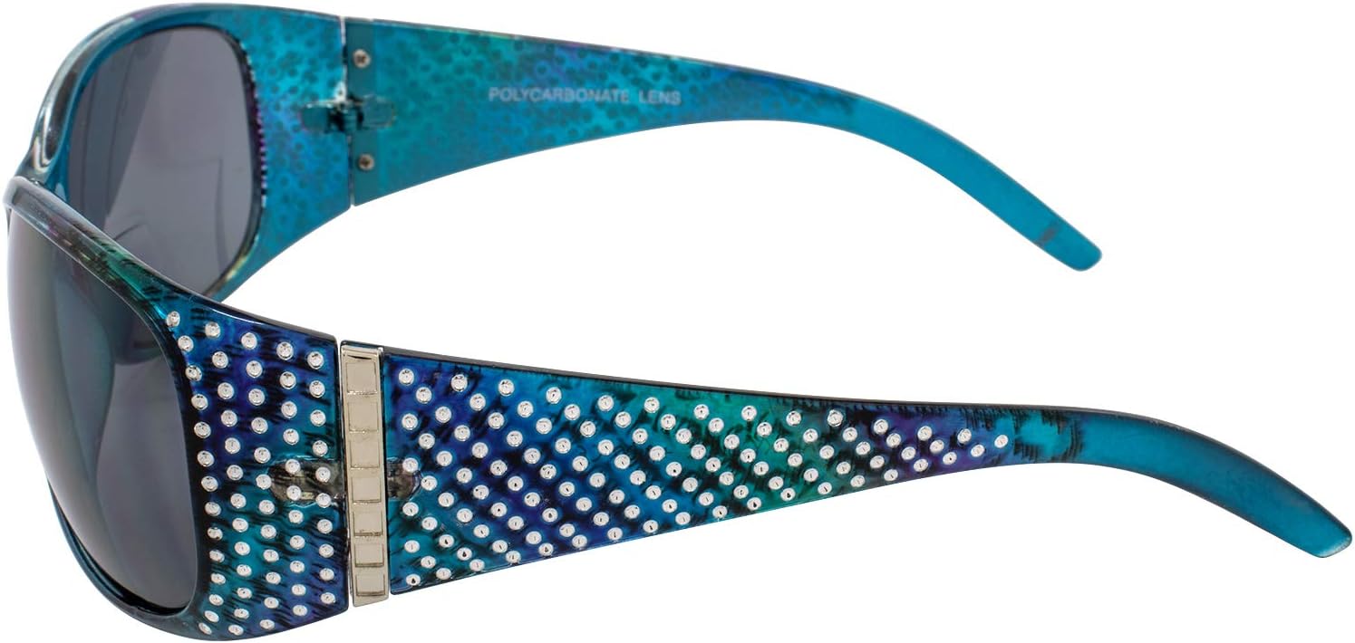 Global Vision Set of 3 Galaxy Womens Bifocal Fashion Motorcycle Sunglasses Blue Pink & Lavender Frames 3.0 Magnification Smoke Lenses