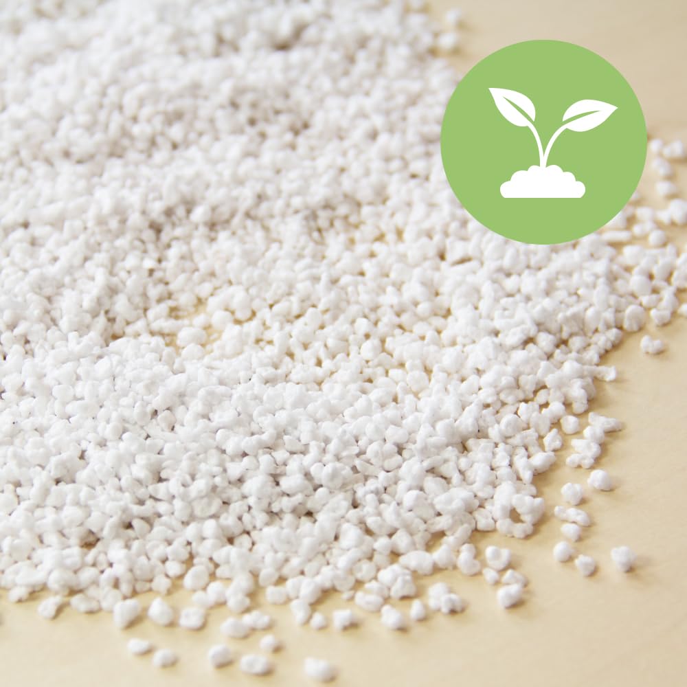 Perlite Premium – Perlit Granulat zur Bodenlockerung für Pflanzen & Blumenerde – Drainage für optimale Belüftung&Wurzelwachstum – ideal für Aussaat, Zimmerpflanzen, Hochbeet & Hydrokultur (20 Liter)