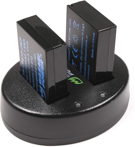Miniatura 2 de Wasabi Power LP-E12 Cargador de batería USB dual compatible con Canon EOS M, EOS M10, EOS M100, EOS M50 M50 MII, EOS Rebel SL1 (EOS 100D), PowerShot