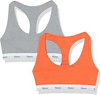 Hanes Women's Originals Triangle Bralette Pack, Breathable Stretch ...