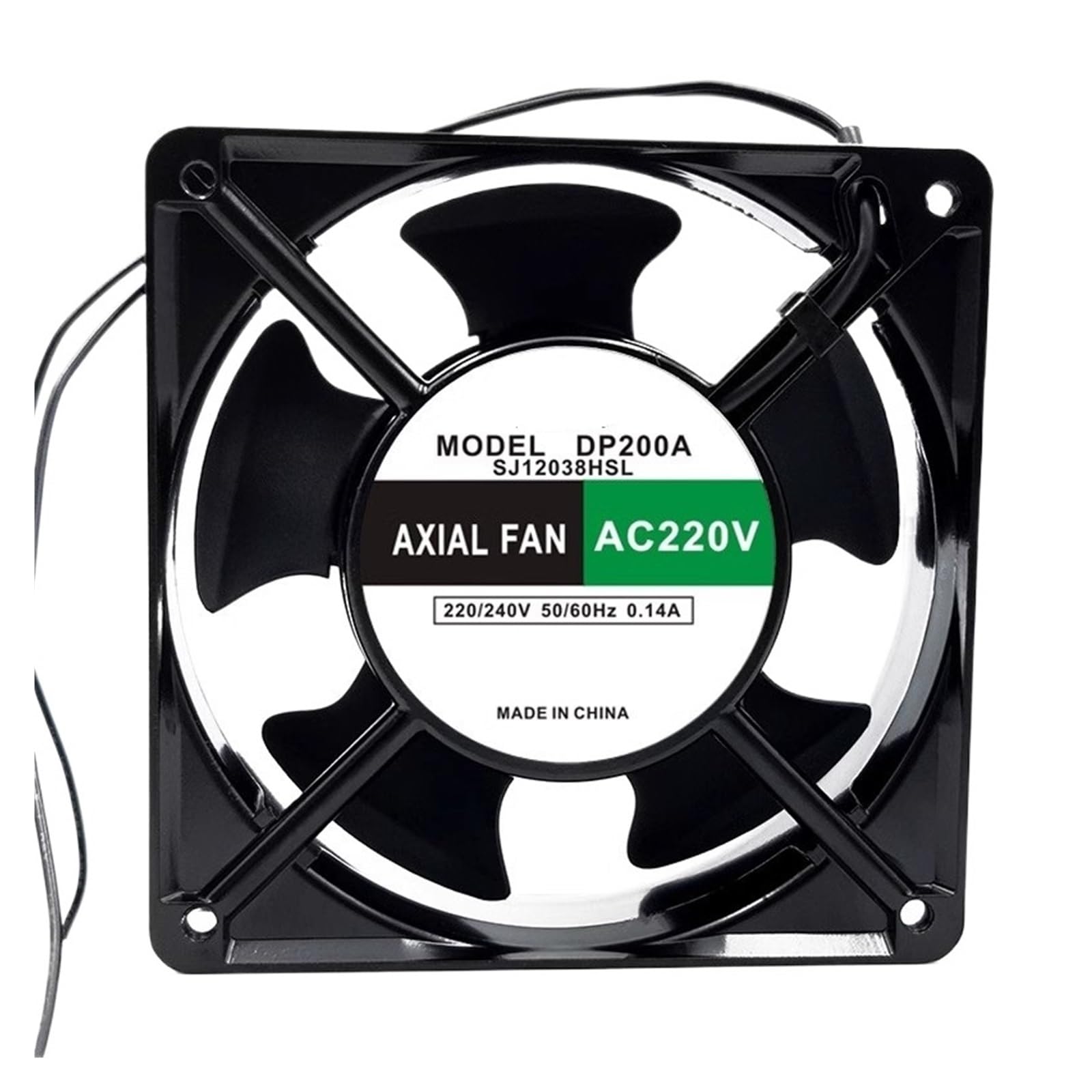 Lzikkgki One Color Dp200a Sj12038hsl Ac 220V 0.14A 120X120x38mm 2-Wire Cooling Fan