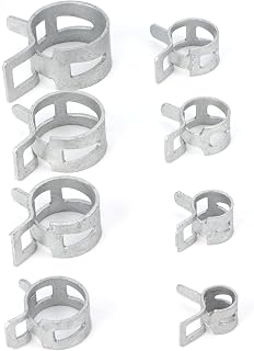 Spring Hose Clamp Assortment 160PCS Kit for Automotive Radiator Plumbing Fuel Line Garden and Water Pipe Connections