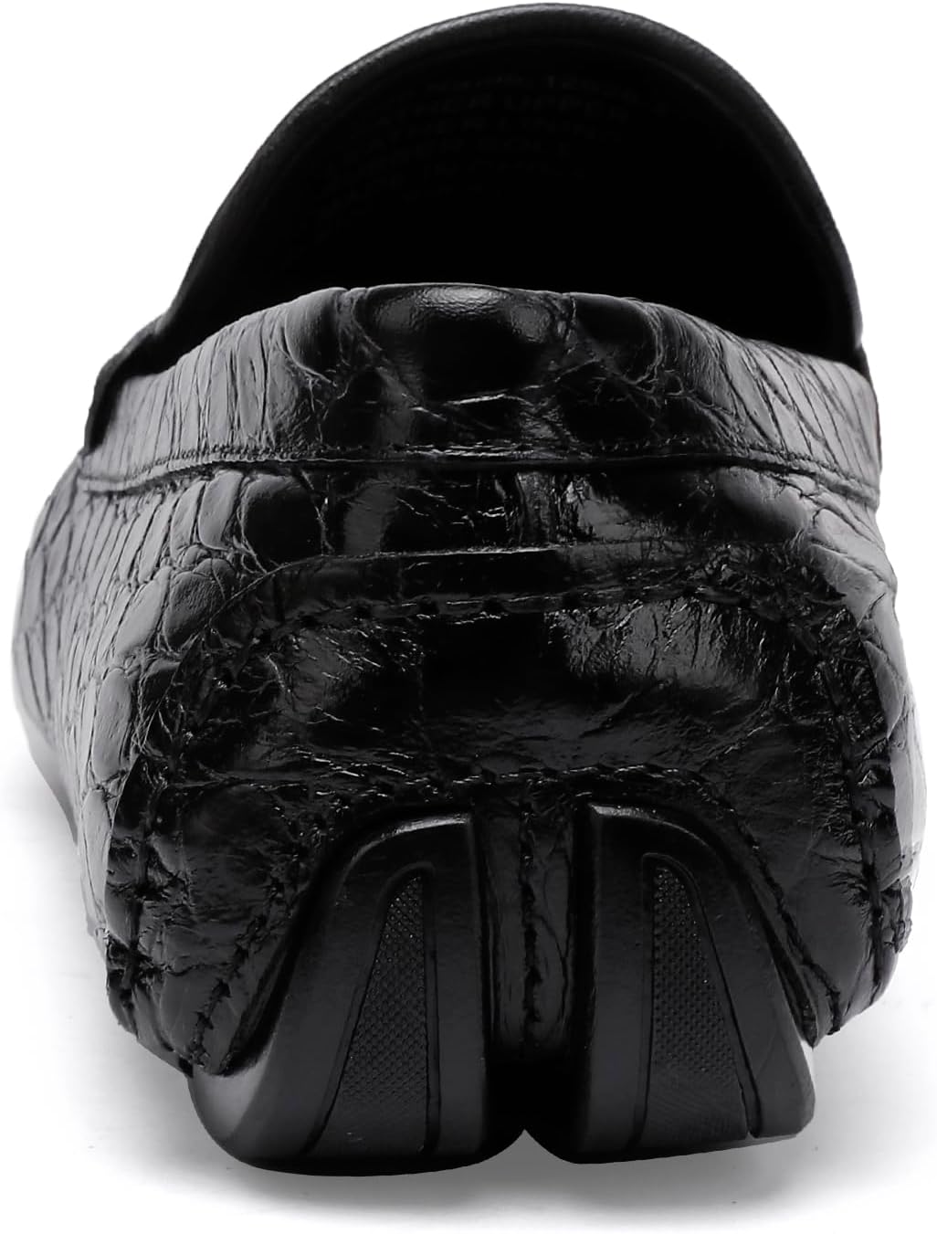 Premium Men's Leather Driving Shoes Alligator Printed Buckle Party Slip-on Penny Loafers Shoes Driving Moccasins - Image 3