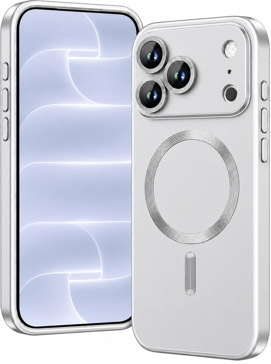 DIZORO® Magnetic Case for iPhone 13 / iPhone 14 Cover [Compatible with MagSafe][Built-in Camera Lens Protector] Slim Soft Silicone Bumper Shockproof Metallic Luster Back Cover Phone Cases (Desert) — Amazon image 20