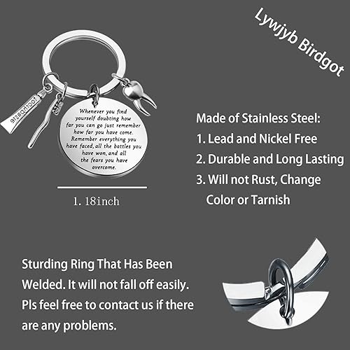 Miniatura 2 de Lywjyb Birdgot Llavero dental, joyería dental para dentista, regalos inspiradores, regalo de graduación de dentista