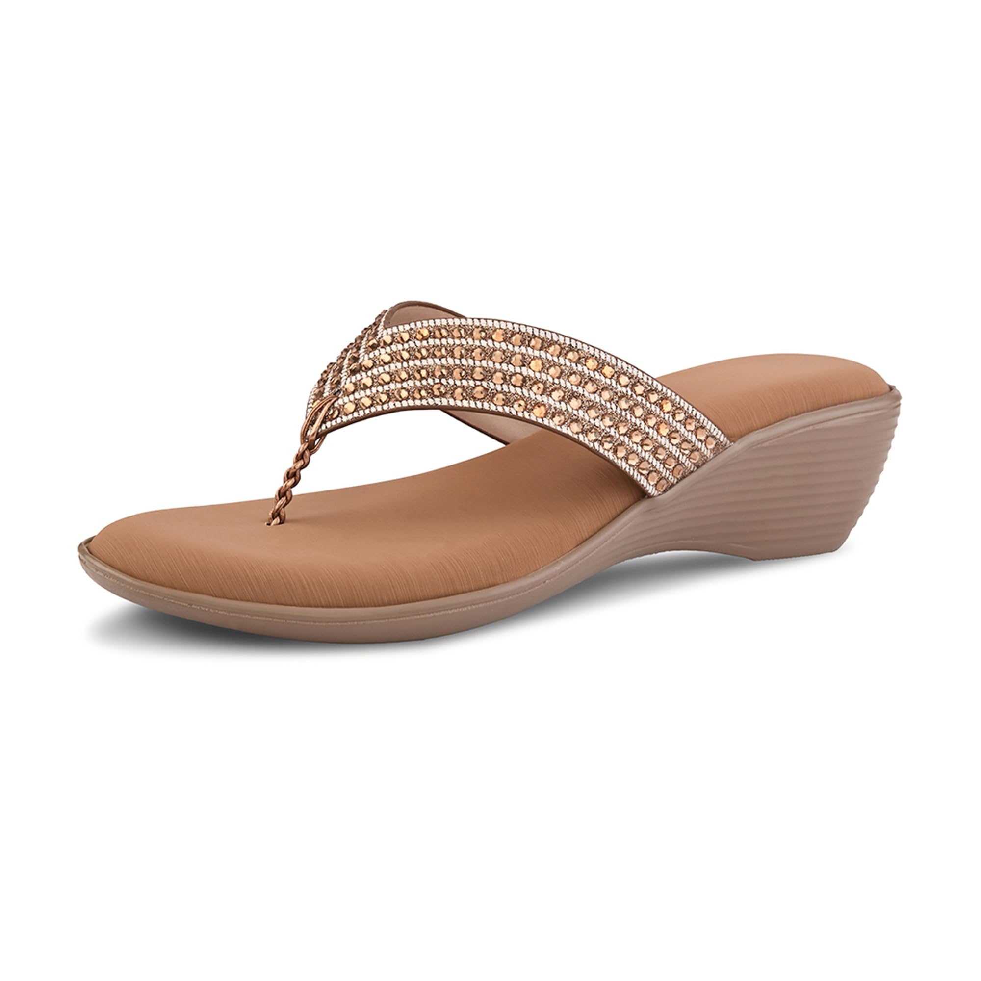 Centrino Women Wedge Sandals Embellished Strap