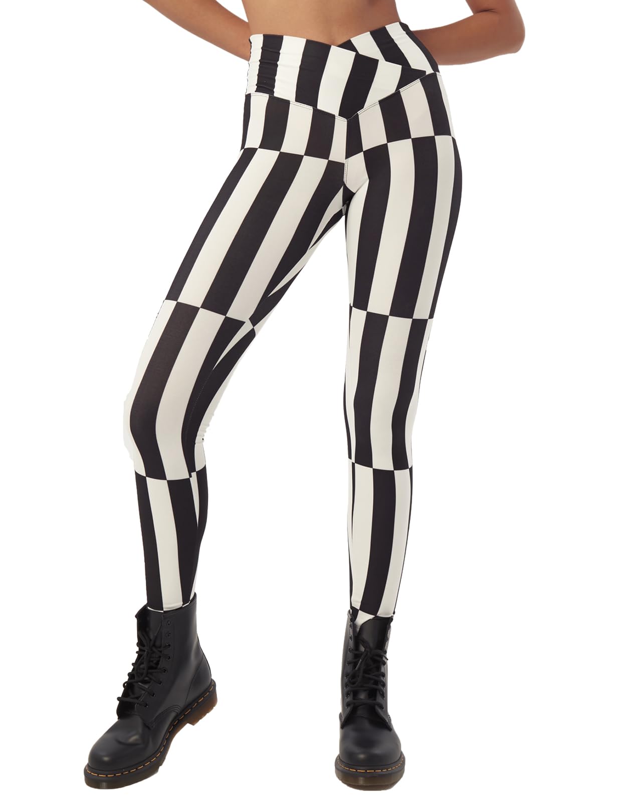 sissycos Women's Christmas Halloween Crossover Leggings High Waisted
