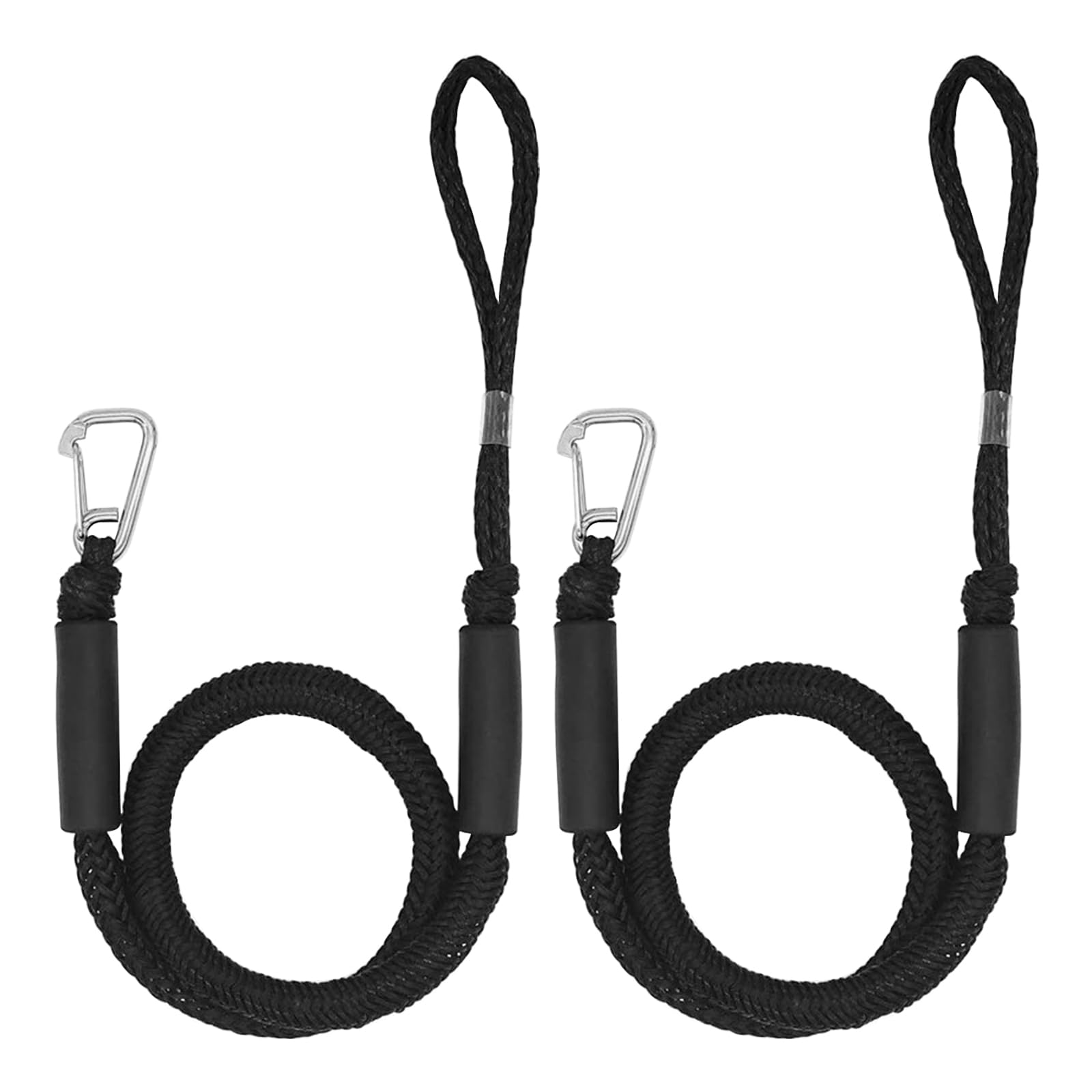 Bungee Dock Line with Hook, 2 pezzi di cima per ormeggio barca, Dock Line Boot ormeggio, bungee dock Line con ormeggio, accessori per barche per kayak Jetski pontoon canoa